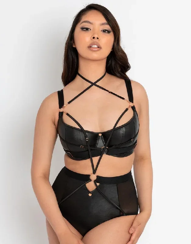 scantilly-harnessed-padded-half-cup-bra-black