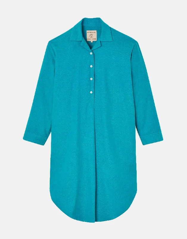 womens-brushed-cotton-nightshirt-storm-herringbone