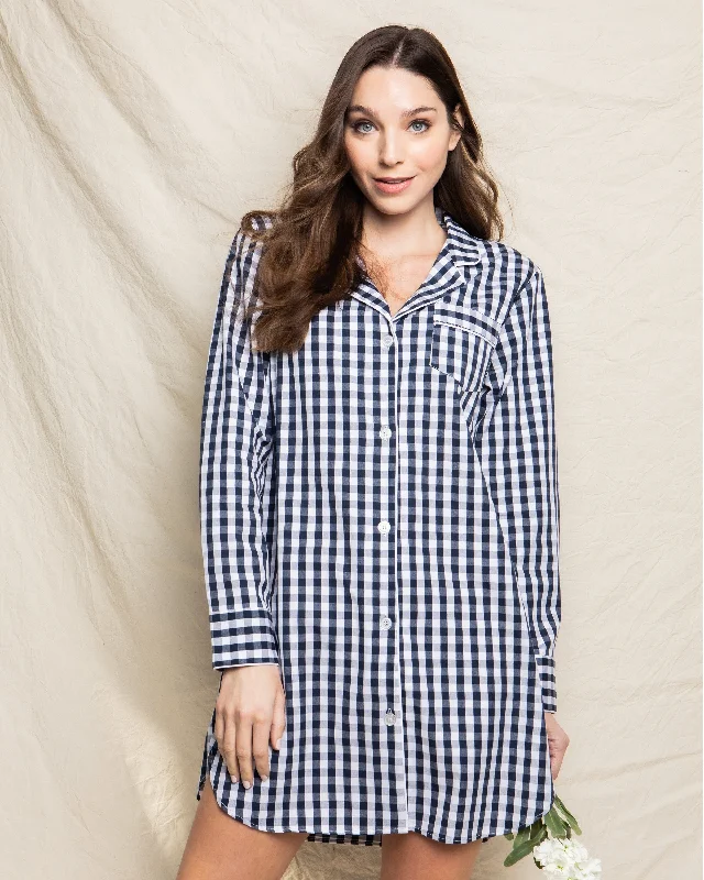 womens-nightshirt-in-navy-gingham